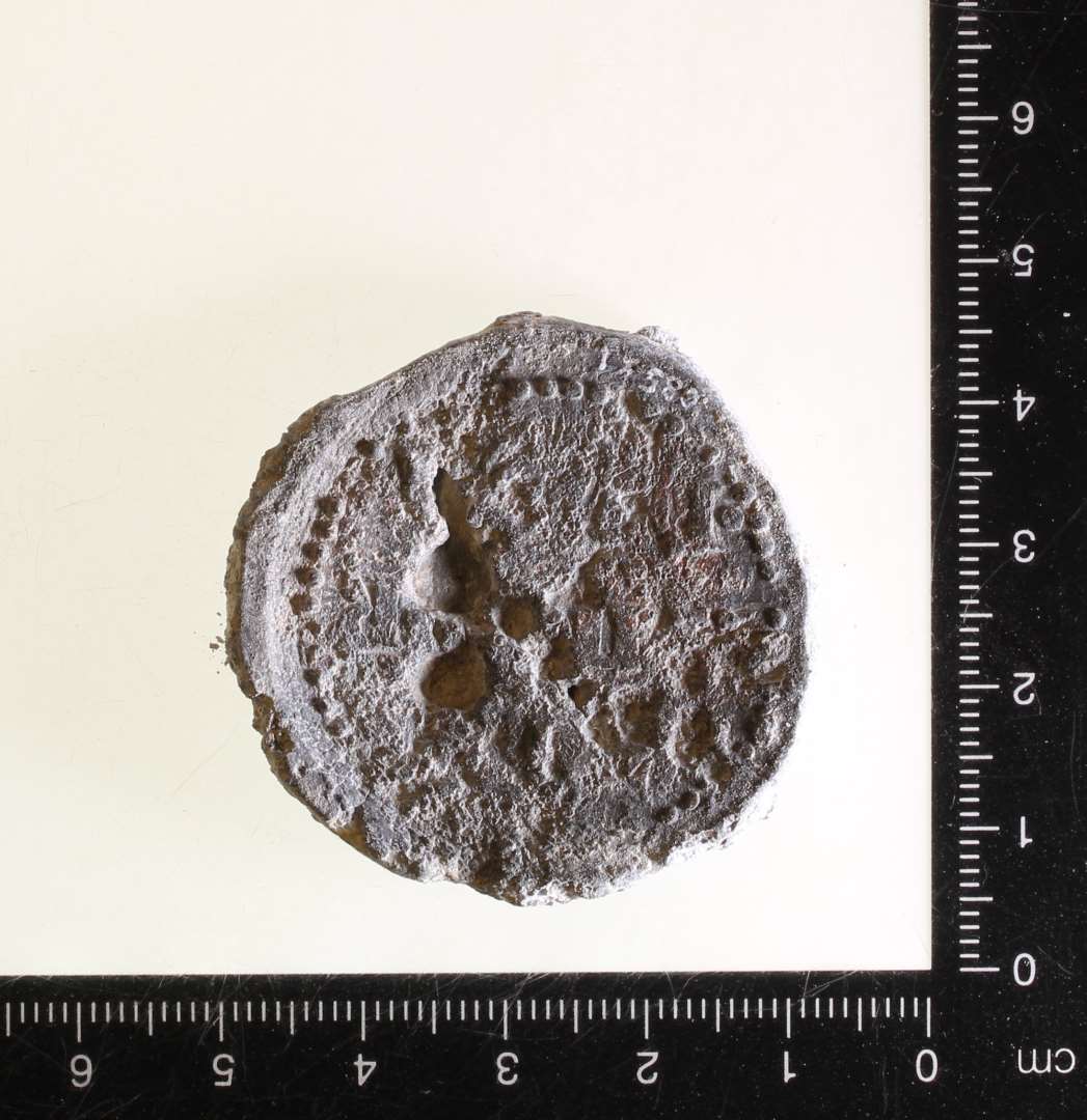 Pavebulle, fra pave Alexander IV.  1254-1261. Diameter: 4 cm.