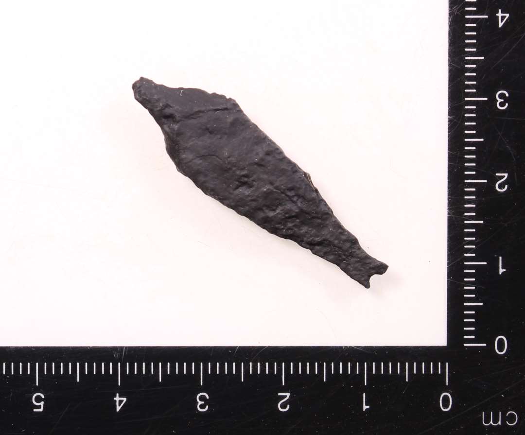 Bor? Snarere fragment af pilespids. Længde: 4 cm.