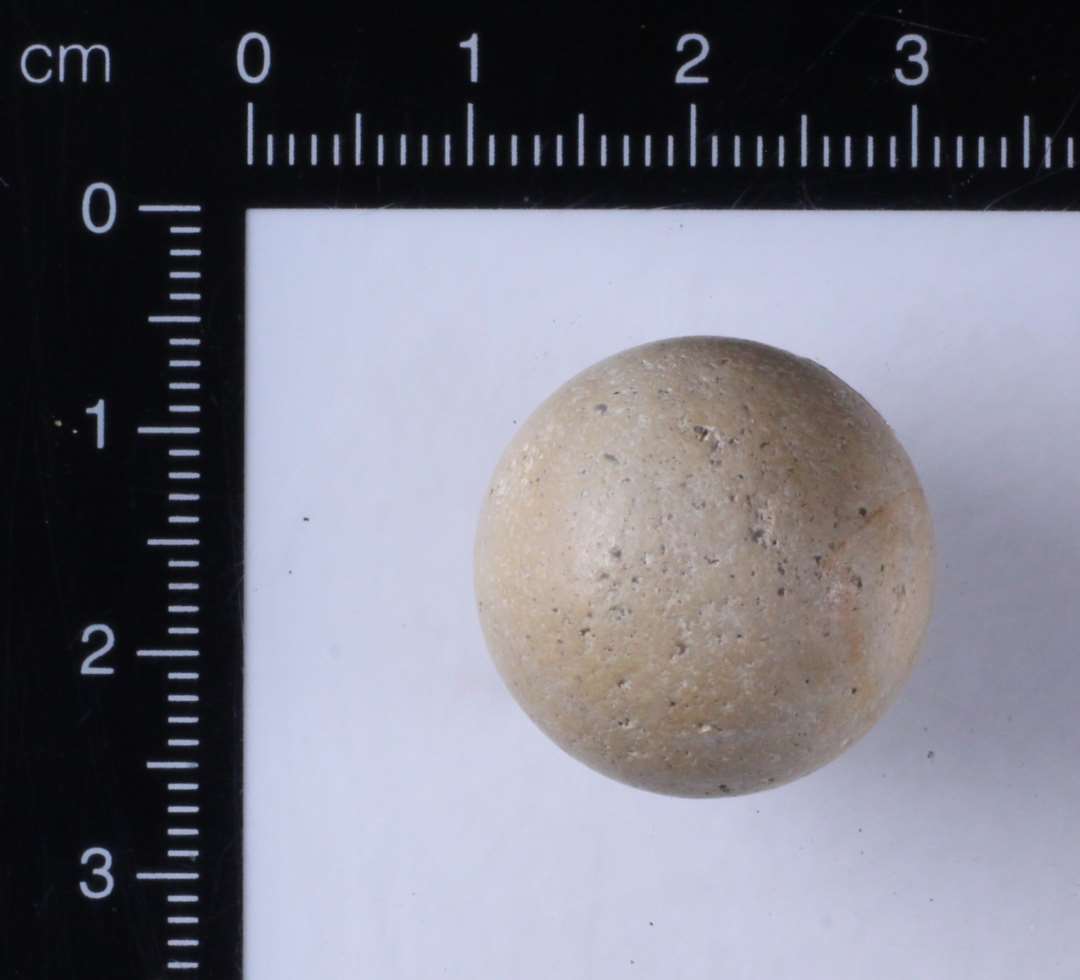 Glittet kugle, 'Marmorkugle' ø 1,9 cm. Meget cirkulær og glat
