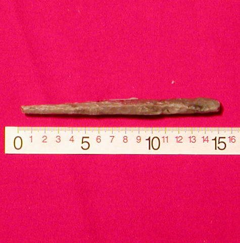  Mål. Længde:14,8 cm.