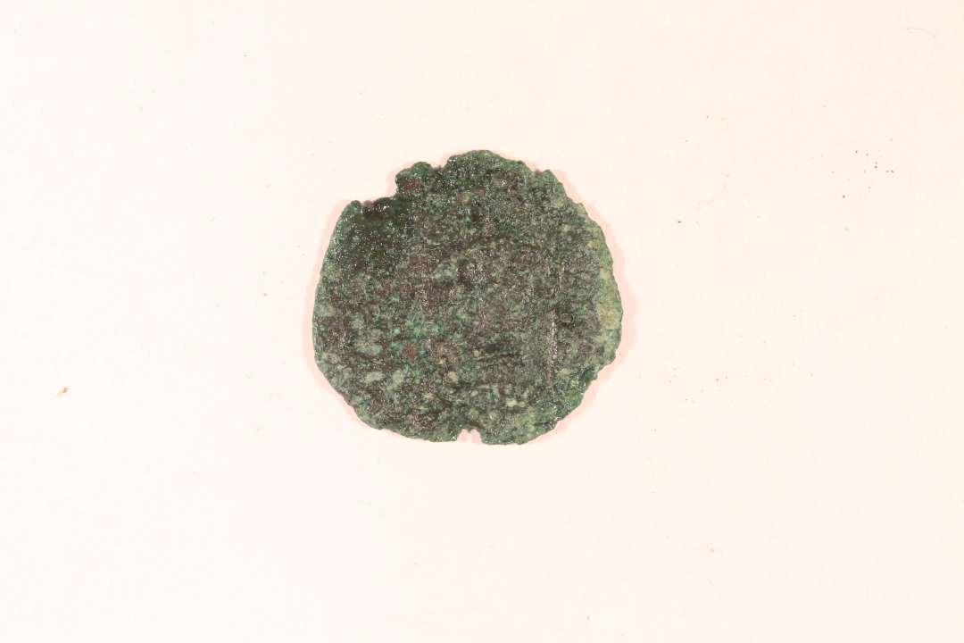 Borgerkrigsmønt. Med forholdsvis godt præg. Mønten er en dansk penning, MB 171, Nørrejylland, 1280-89