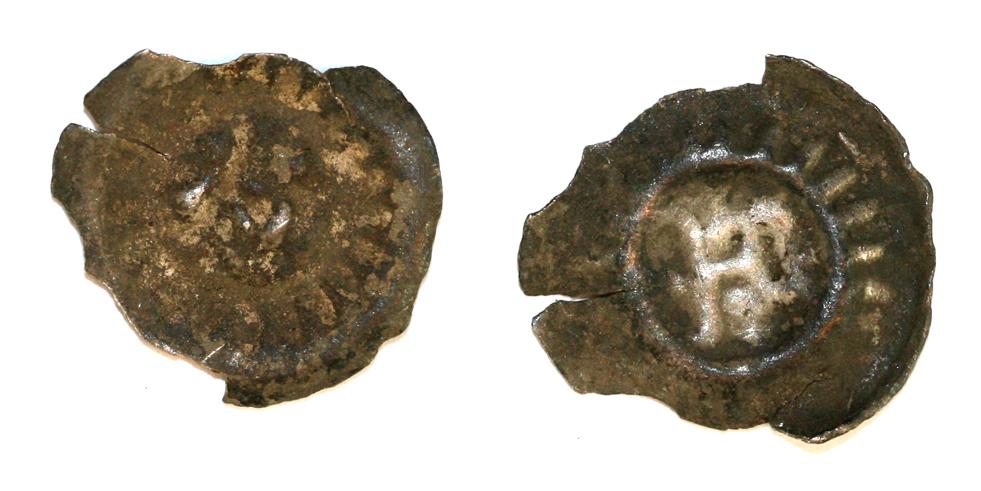 Tysk oksehovedbrakteat, Mecklenburg 1325-1375, Jesse 205