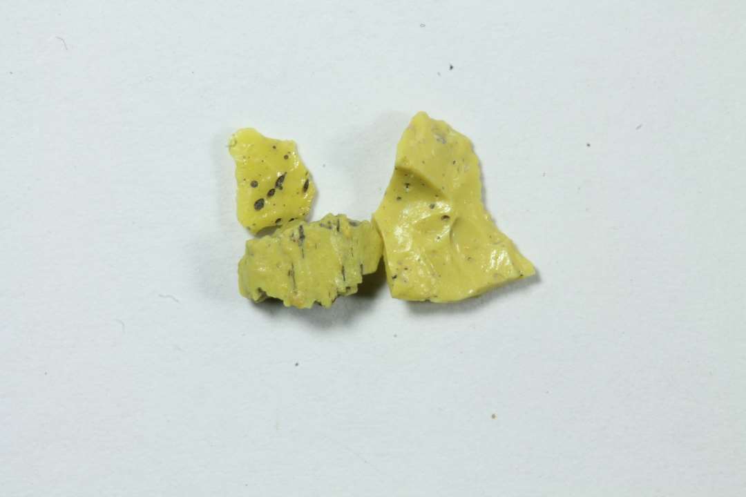 3 stk. splint, uigennemsigtig gul