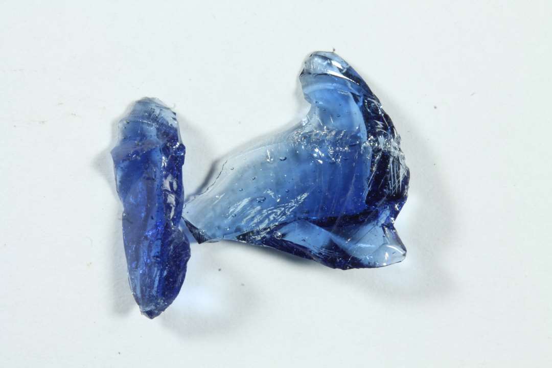 2 stk. splint, gennemsigtig blå